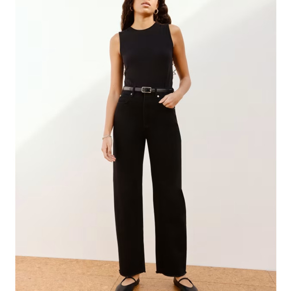 NEW Everlane The Supima Form Tank Top in Black - Picture 8 of 8